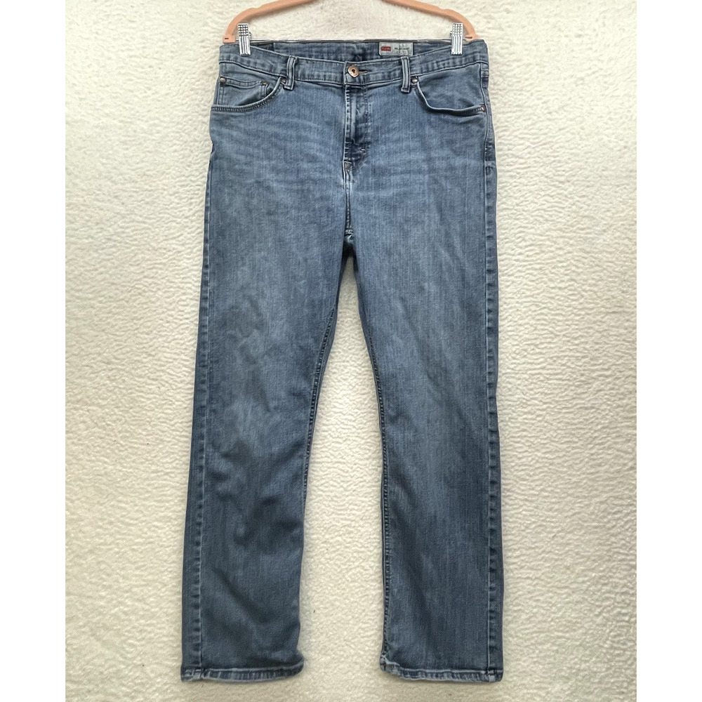 Wrangler Jeans Mens 36x30 Blue Relaxed Boot Bootcut Cowboy Western Retro Denim